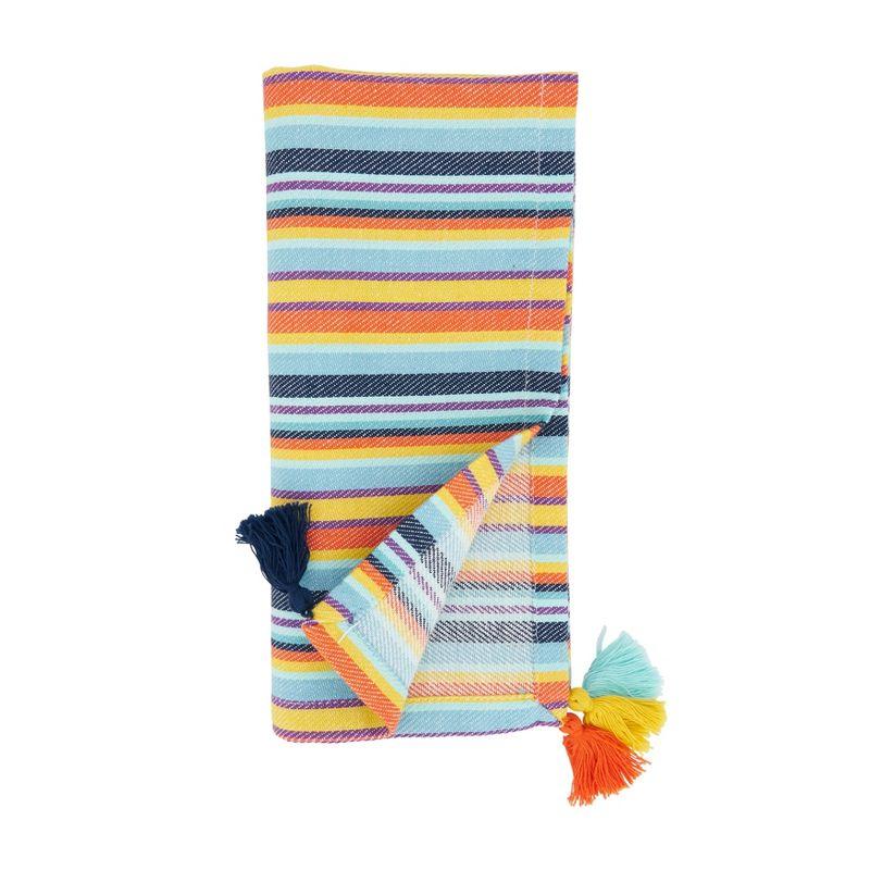 Valentina Cotton Striped Square Napkin