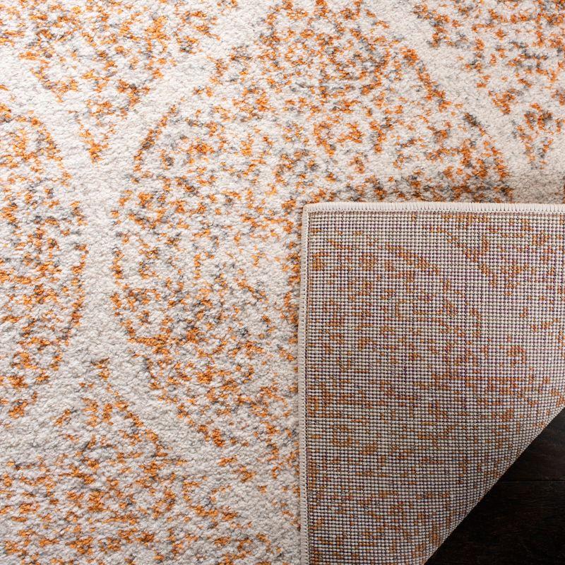 Madison MAD604 Power Loomed Indoor Area Rug - Cream/Orange - 8'x10' - Safavieh