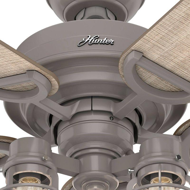 Hunter Fan 52" Starklake 5 - Blade Outdoor Standard Ceiling Fan with Pull Chain and Light Kit Included