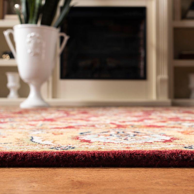 Classic CL758 Hand Tufted Area Rug - Red/Gold - 5'x8' - Safavieh.