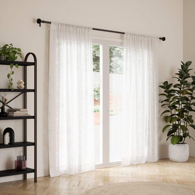 Steel Adjustable Single Curtain Rod