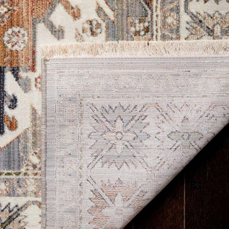 Heirloom Elegance Grey/Cream Hand-Knotted Cotton Blend Rug