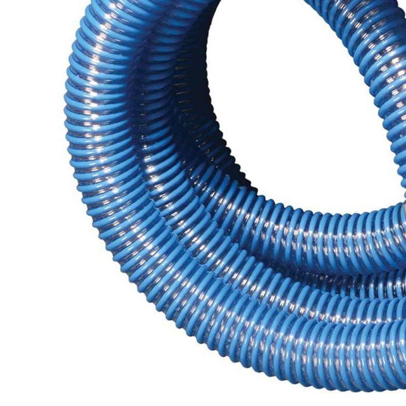 Apache 98106501 2 Inch Diameter 20 Foot Length 58 psi PVC Flexible Industrial Pump Pool Hose with Aluminum Pin Lug Short Shank Coupling, Blue (2 Pack)