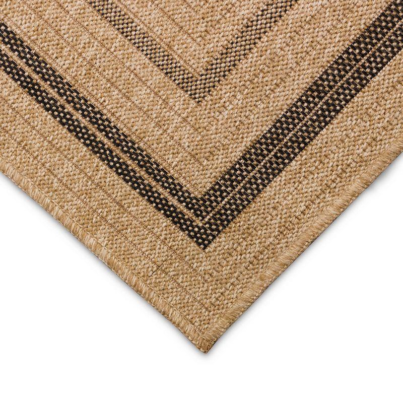 Sahara 78" Natural Synthetic Flat Woven Indoor/Outdoor Rug