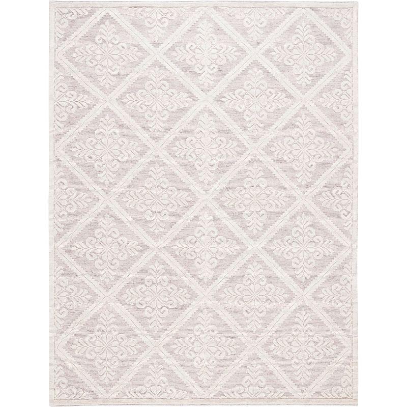 Vermont VRM306 Hand Woven Indoor Area Rug - Ivory/Red - 6'x9' - Safavieh