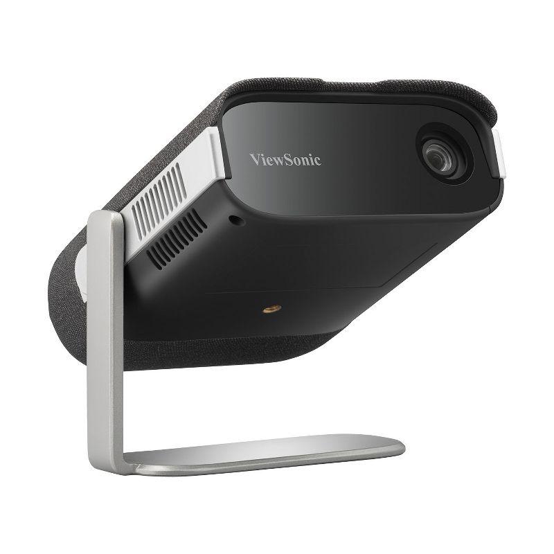 ViewSonic M1X Portable LED Projector with Smart Stand, Harman Kardon Speakers, Built-In Battery, H/V Keystone, 4 Corner Adjustment, Bluetooth, Wi-Fi,