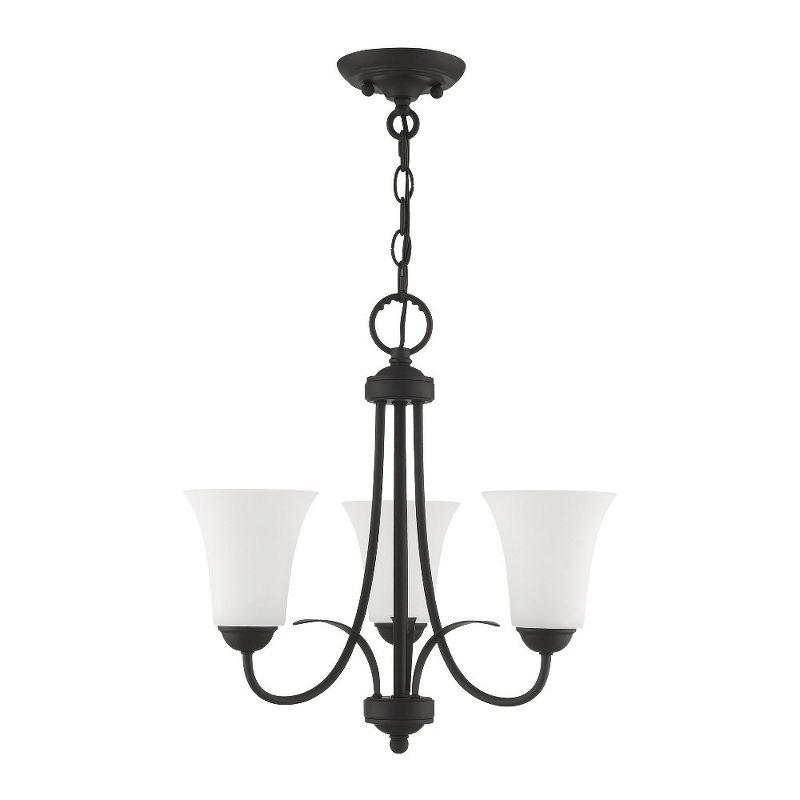 Livex Lighting Ridgedale 3 - Light Flush Mount in  Black
