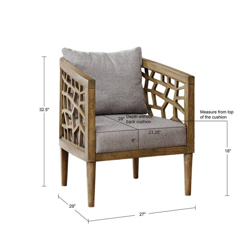 Pierre 27" W Polyester Barrel Chair