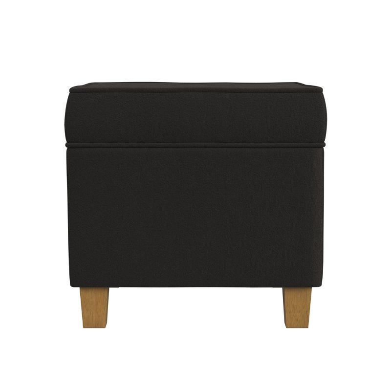 Cole Classics Square Storage Ottoman with Lift Off Top - HomePop