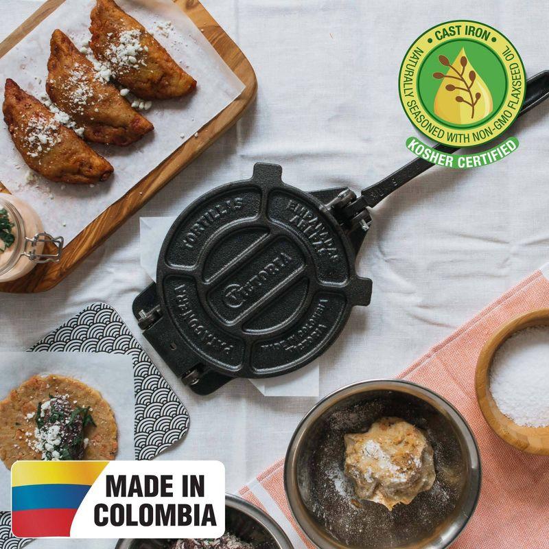 Victoria Cast Iron Tortilla Press - 8"