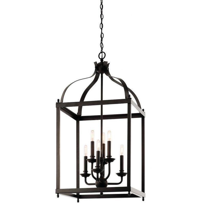 Distressed Bronze 36.25" Traditional Cage Pendant Light