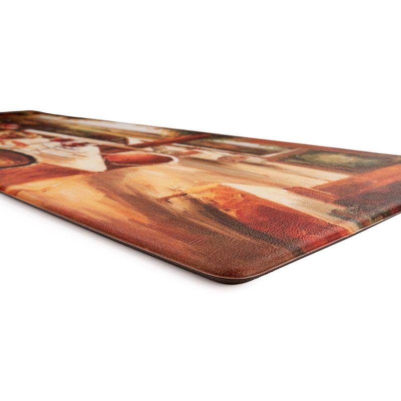 World Rug Gallery Village Restaurant Scenery Anti-fatigue Kitchen Mat