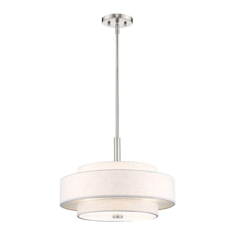 Livex Lighting Monroe 4 - Light Pendant in  Brushed Nickel