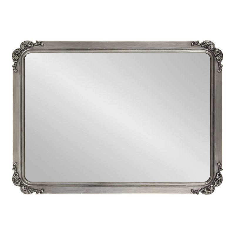 Kate and Laurel Ivette MDF Rectangle Mirror, 25x35, Silver