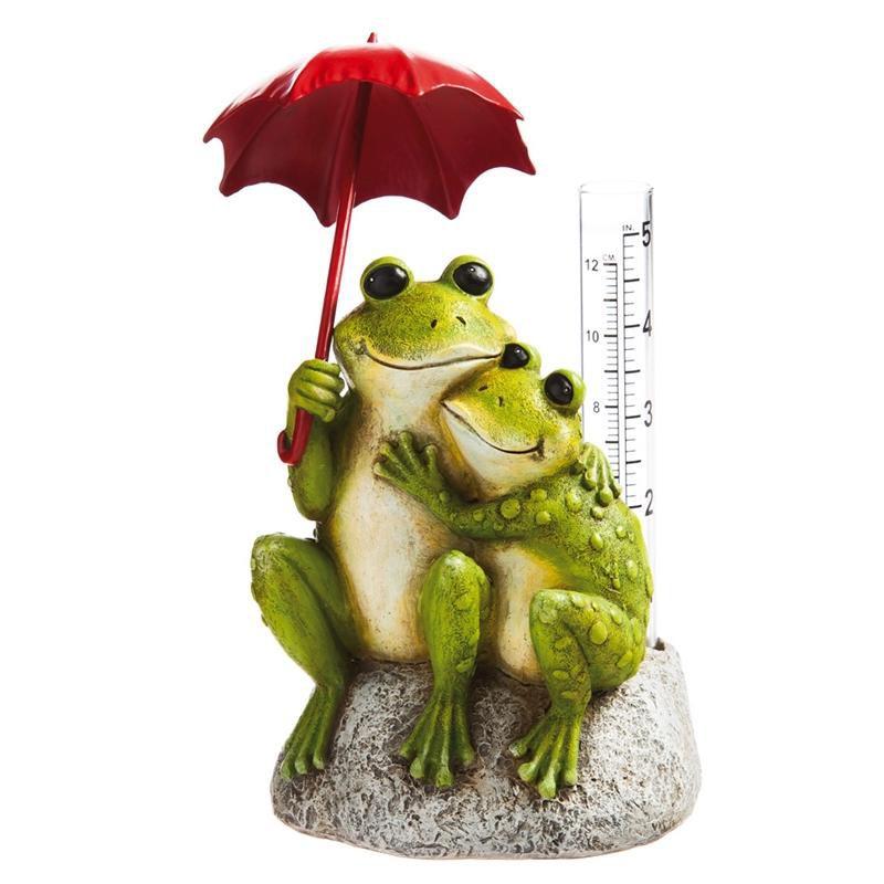 Lukats Weather Resistant Plastic Animals Rain Gauge