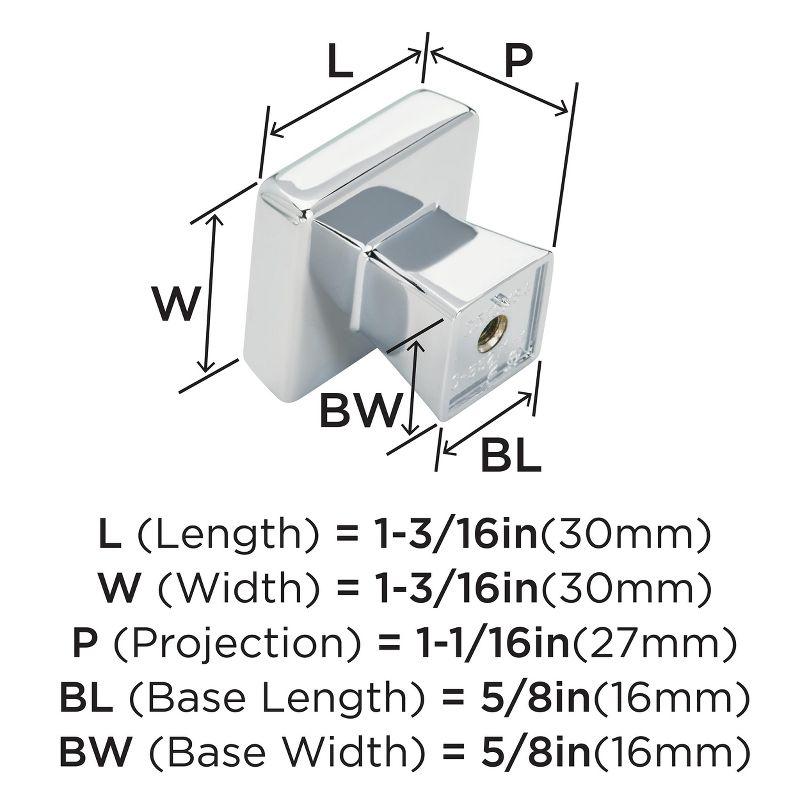 Amerock Blackrock Square Cabinet or Furniture Knob