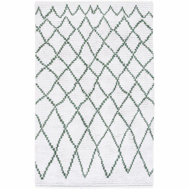 Augustine AGT850 Power Loomed Area Rug - Ivory/Green - 4'x6' - Safavieh.