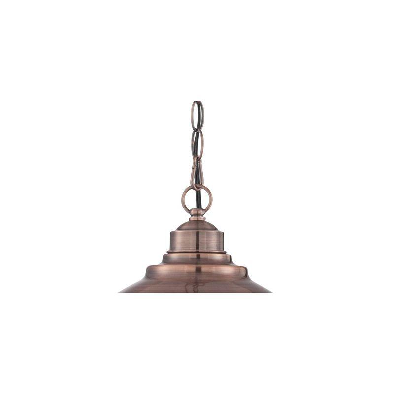 Franklin Iron Works Southton Copper Swag Pendant Light 13 1/4" Wide Industrial Rustic Dome Shade for Dining Room House Foyer Kitchen Island Entryway