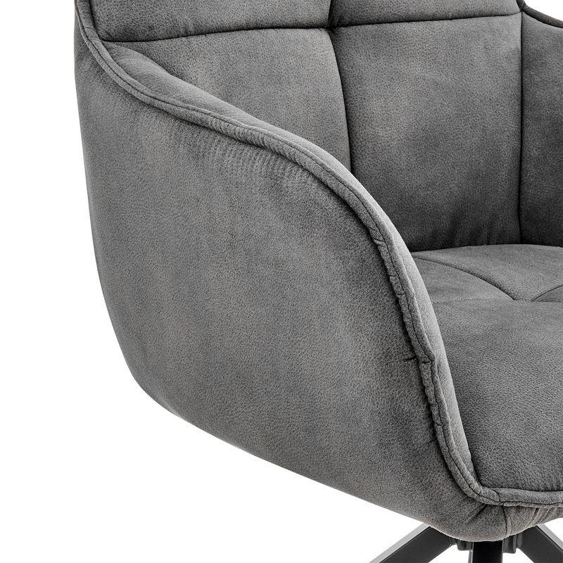 Noah Velvet Brushed Stainless Steel Dining Chair - Armen Living