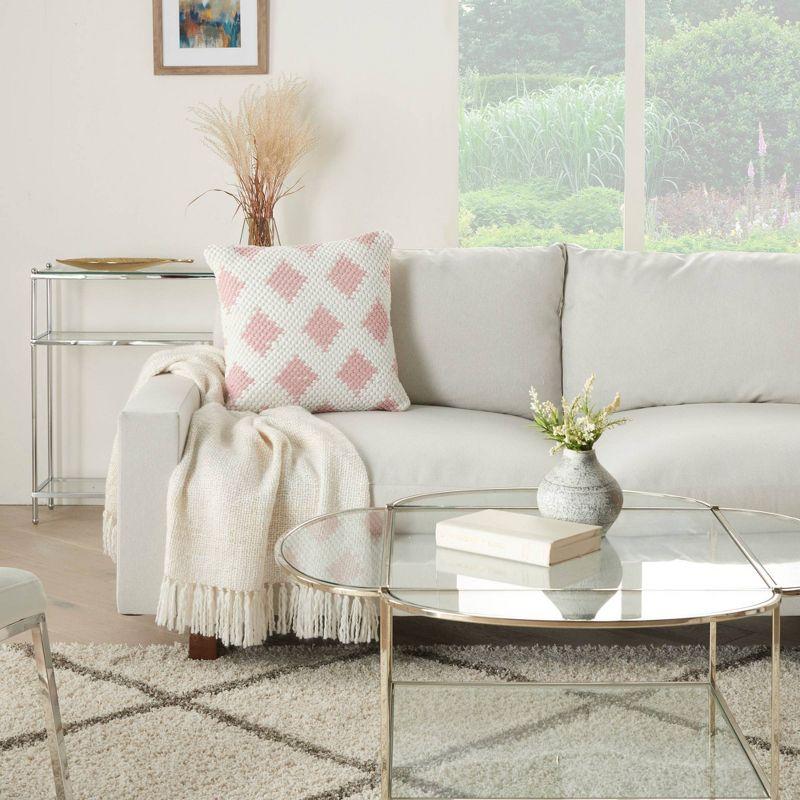 Mina Victory Geometric Cotton Throw Pillow