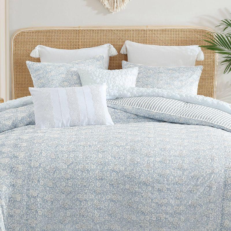 Peri Home Peri Home Ikat Eyelet Comforter Set Blue