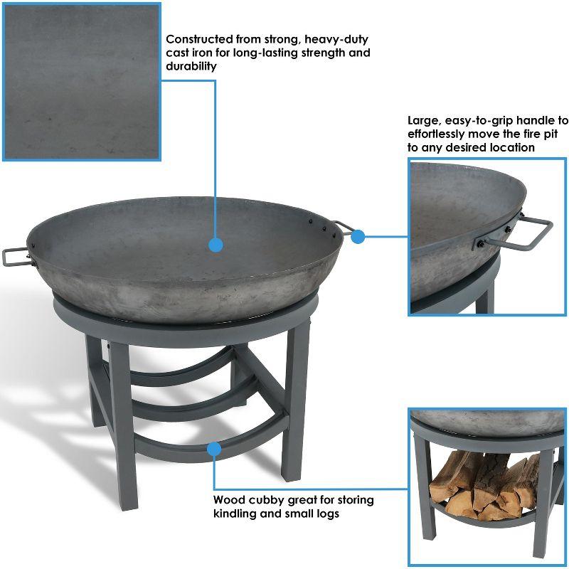 Cast Iron Wood Burning Fire Pit