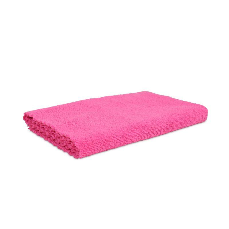 Pink Edgeless Microfiber Cleaning Cloths 16x16 (12 Pack)