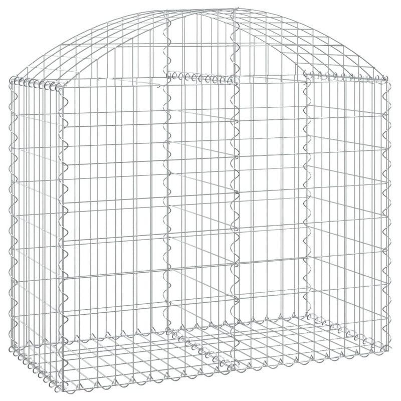 vidaXL Gabion Raised Bed Galvanized Iron 78.7"x39.4"x39.4"