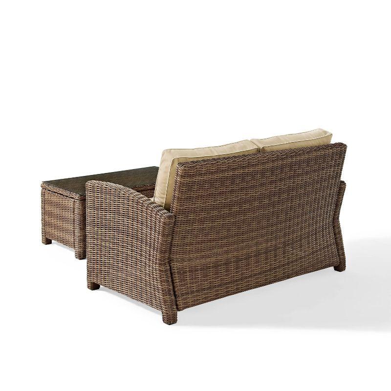 Bradenton Outdoor Wicker Sofa & Coffee Table Set - Crosley