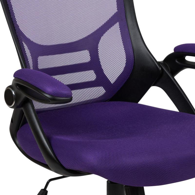 Flash Furniture High Back Mesh Ergonomic Swivel Office Chair with Flip-up Arms