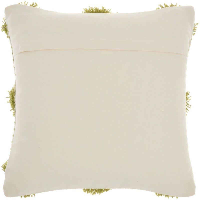 Pom-poms Cotton Reversible Throw Pillow