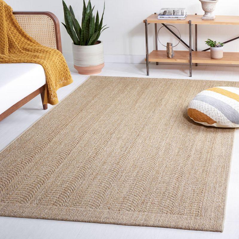 Desert Sand Geometric Sisal 4' x 6' Area Rug