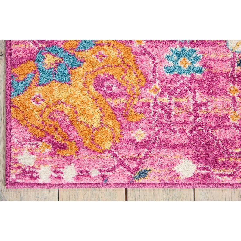 Nourison Passion Bohemian Indoor Rug Fuchsia 6'7" x 9'6"