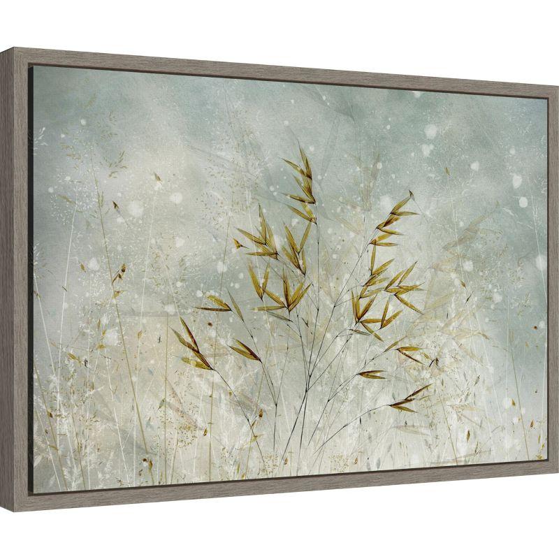 Amanti Art Wintertime Leaves by Nel Talen Canvas Wall Art Print Framed 23 x 16-in.