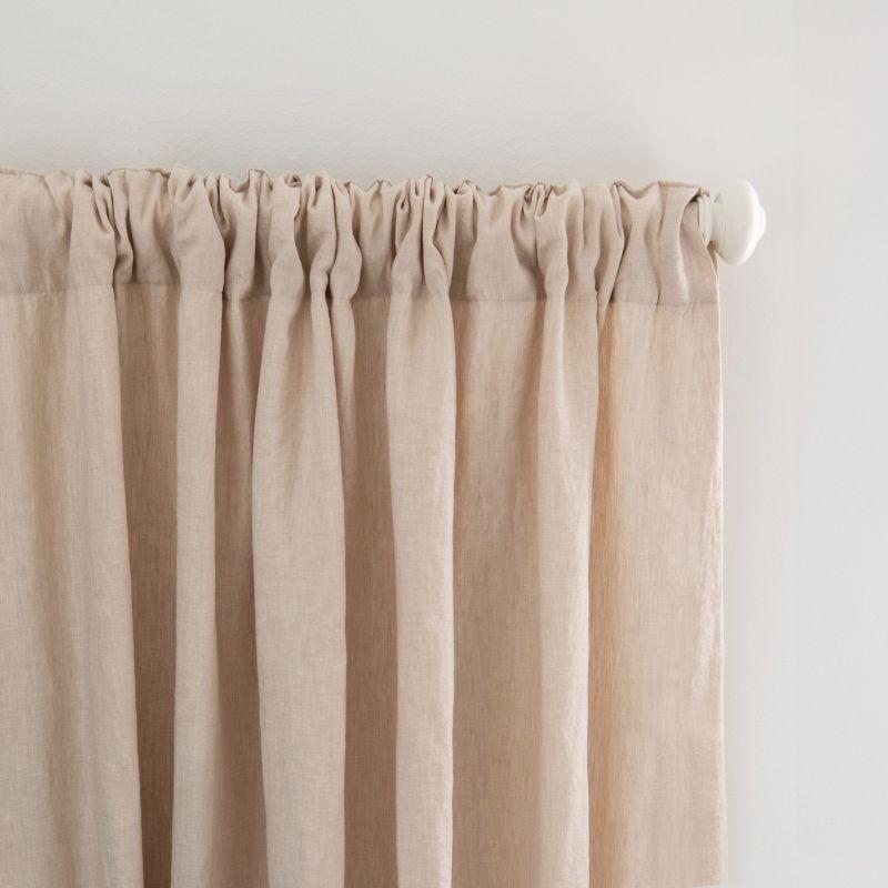 BOKSER HOME 100% French Linen Curtain Set
