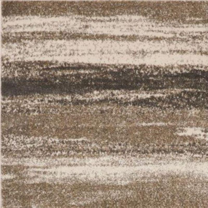 Abstract Brown Area Rug