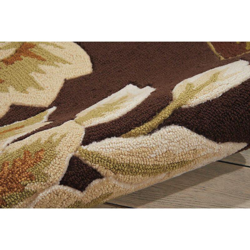 Nourison Fantasy Chocolate Area Rug FA11 3'6" x 5'6"