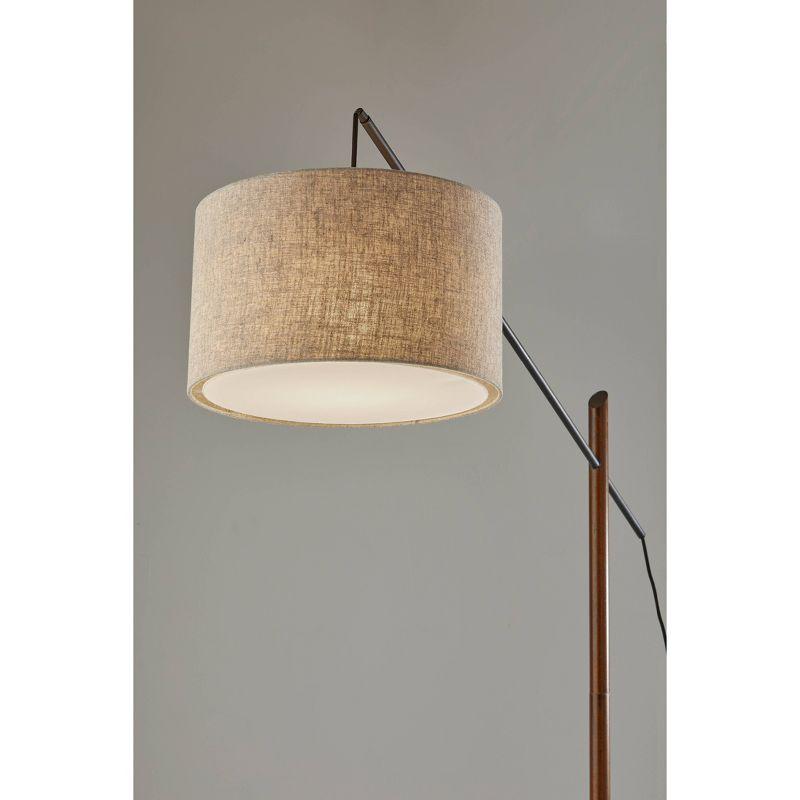 Cornelius Wood Arc Sectional Floor Lamp (85")