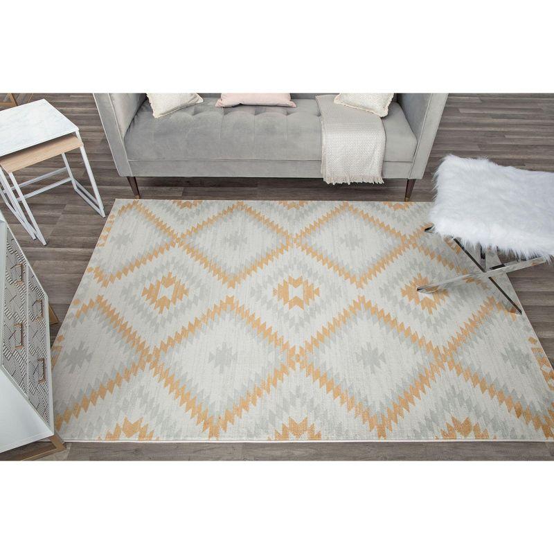 Bodrum Tribal Golden Touch Area Rug