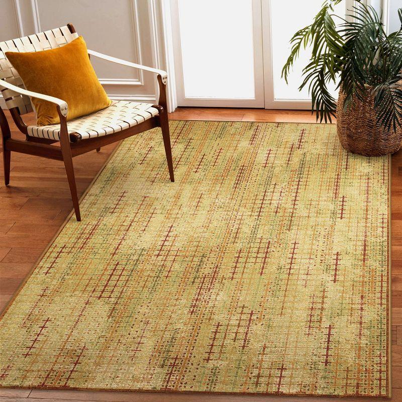 Sienna Gold Geometric Flat Woven Indoor/Outdoor Rug