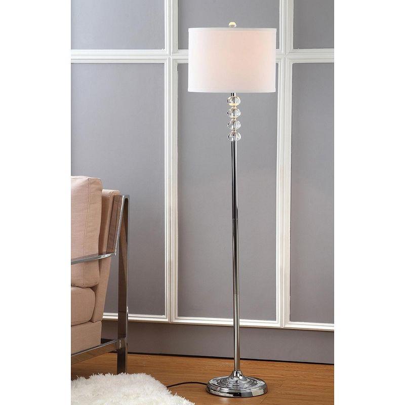 Vendome Floor Lamp - Clear/Chrome - Safavieh