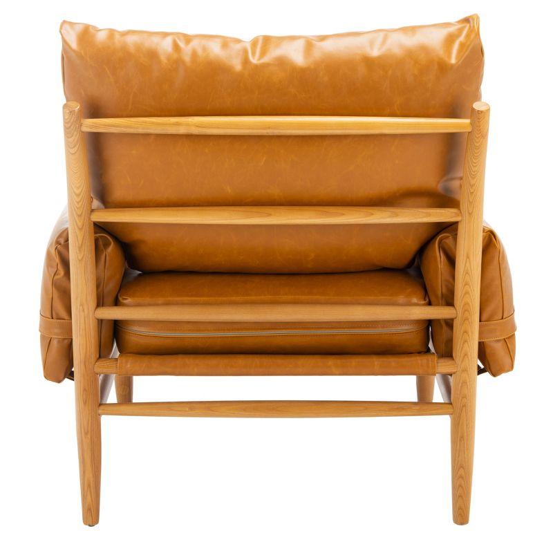 Oslo Mid-Century Arm Chair - Caramel/Natural - Safavieh.