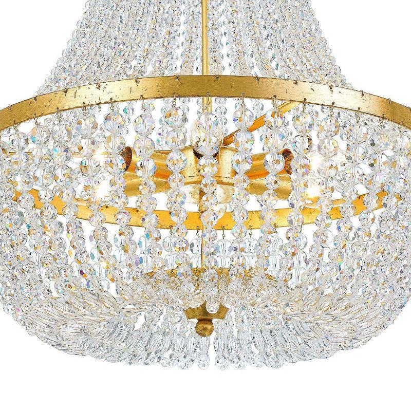 Crystorama Lighting Rylee 6 - Light Chandelier in  Antique Gold