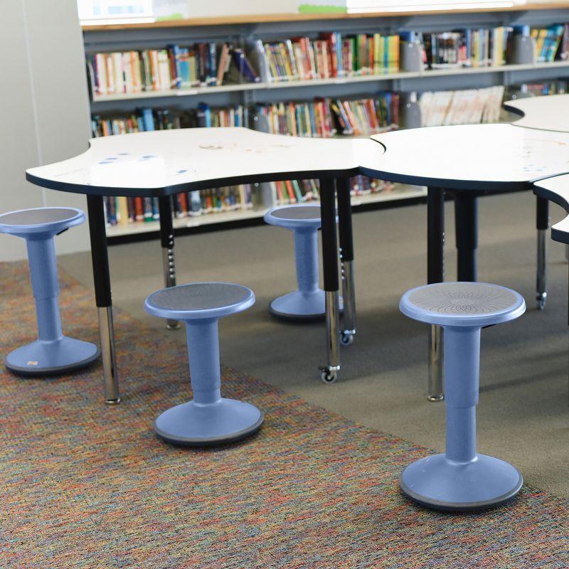ECR4Kids ECR4Kids SitWell Wobble Stool, Adjustable Height, Active Seating
