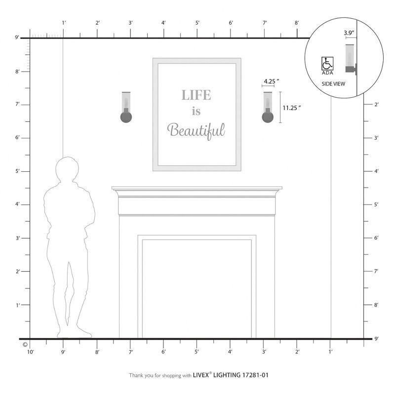 Livex Lighting Banca 1 - Light Sconce in  Antique Brass