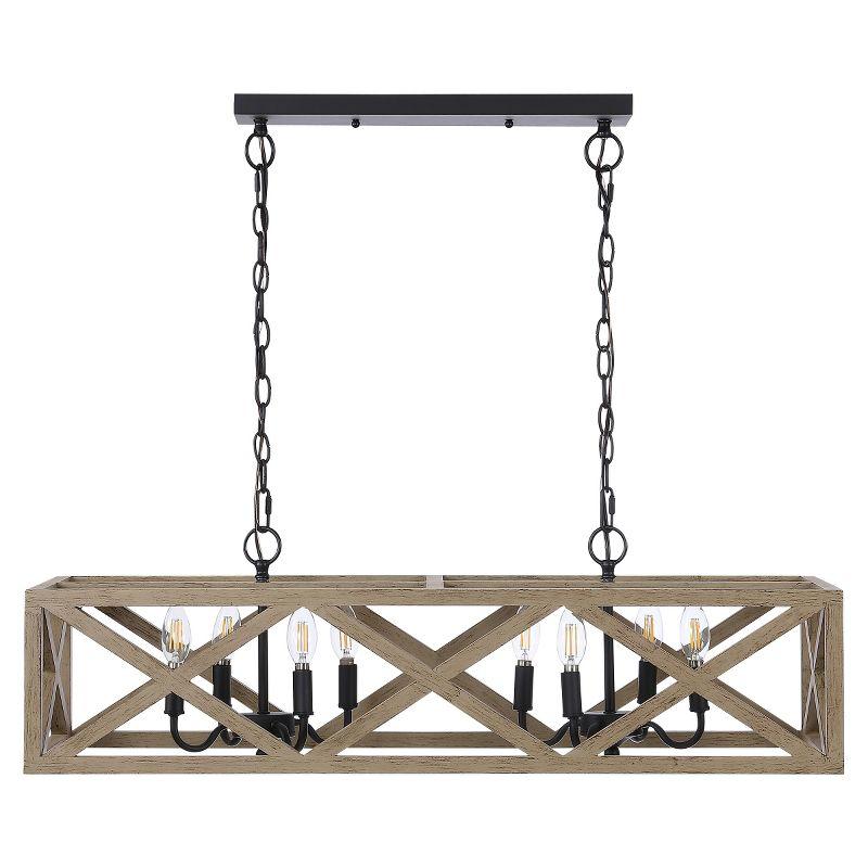Quentin 8 Light 36" Pendant - PND4100 - Black - Safavieh