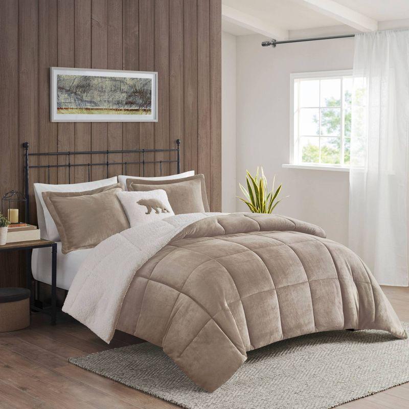 Woolrich Woolrich Alton Plush to Sherpa Down Alternative Comforter Set
