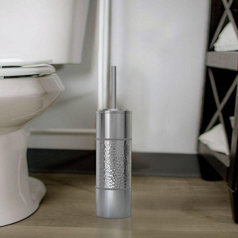 Slim Compact Stainless Steel Toilet Brush Holder Two-Tone - Nu Steel