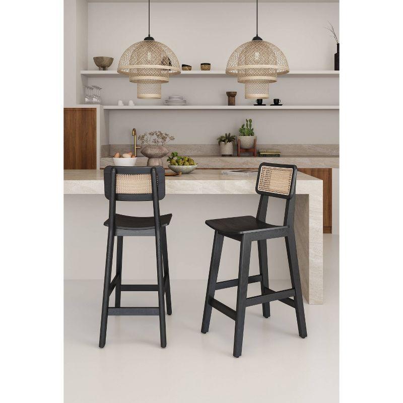 Versailles Wood Counter Height Barstool - Manhattan Comfort