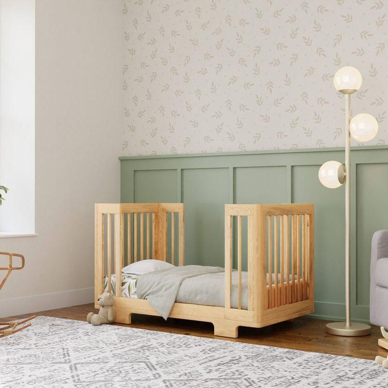 Babyletto Yuzu Natural Wood 8-in-1 Convertible Baby Crib with All Stages Conversion Kit